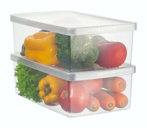 Caja Plástica Para Verduras Y Ensaladas Large