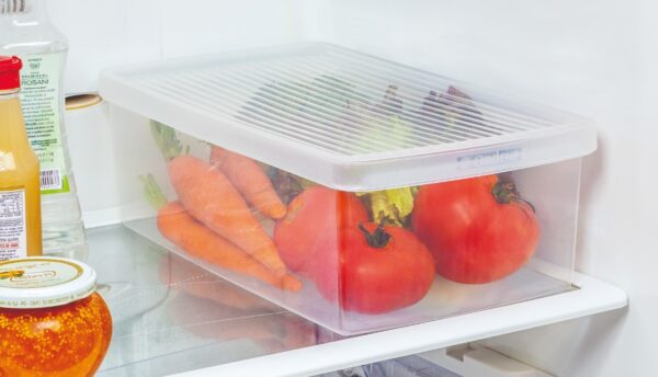 Caja Plástica Para Verduras Y Ensaladas Large
