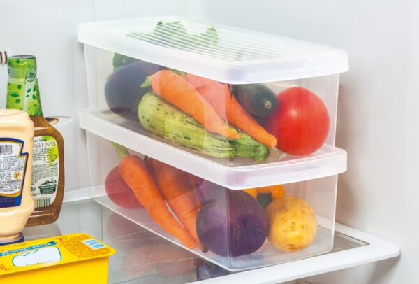 Caja Plástica Para Verduras Y Ensaladas Small