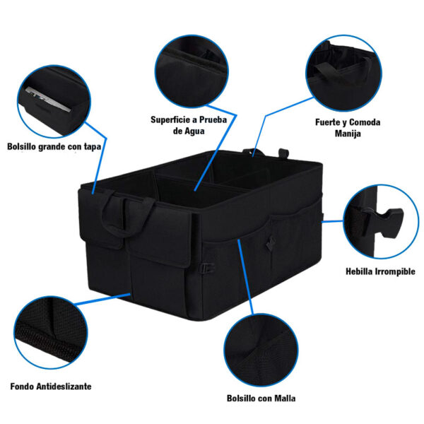 Organizador para baúl plegable