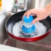 Cepillo para Platos Zapatillas con Dosificador