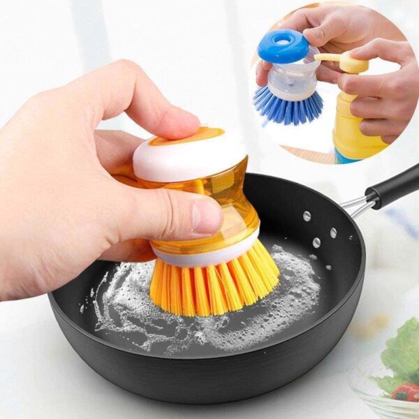 Cepillo para Platos Zapatillas con Dosificador