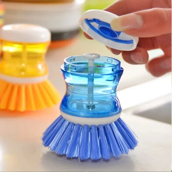 Cepillo para Platos Zapatillas con Dosificador